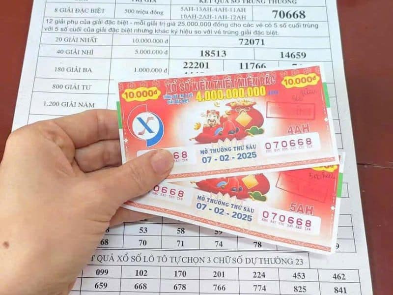 Đổi vé số trúng ở Thái Nguyên cách dò số